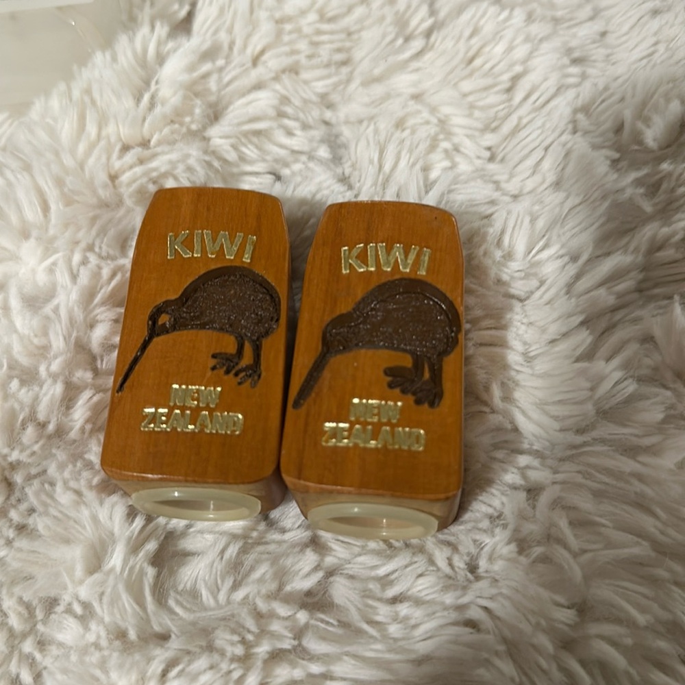 Kiwi New Zealand Salt and Pepper Shakers
